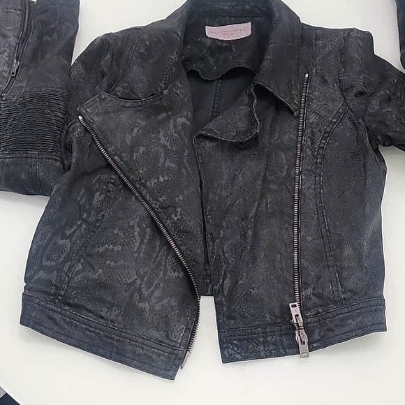Stella McCartney snakeskin moto jacket - Picture 1 of 11